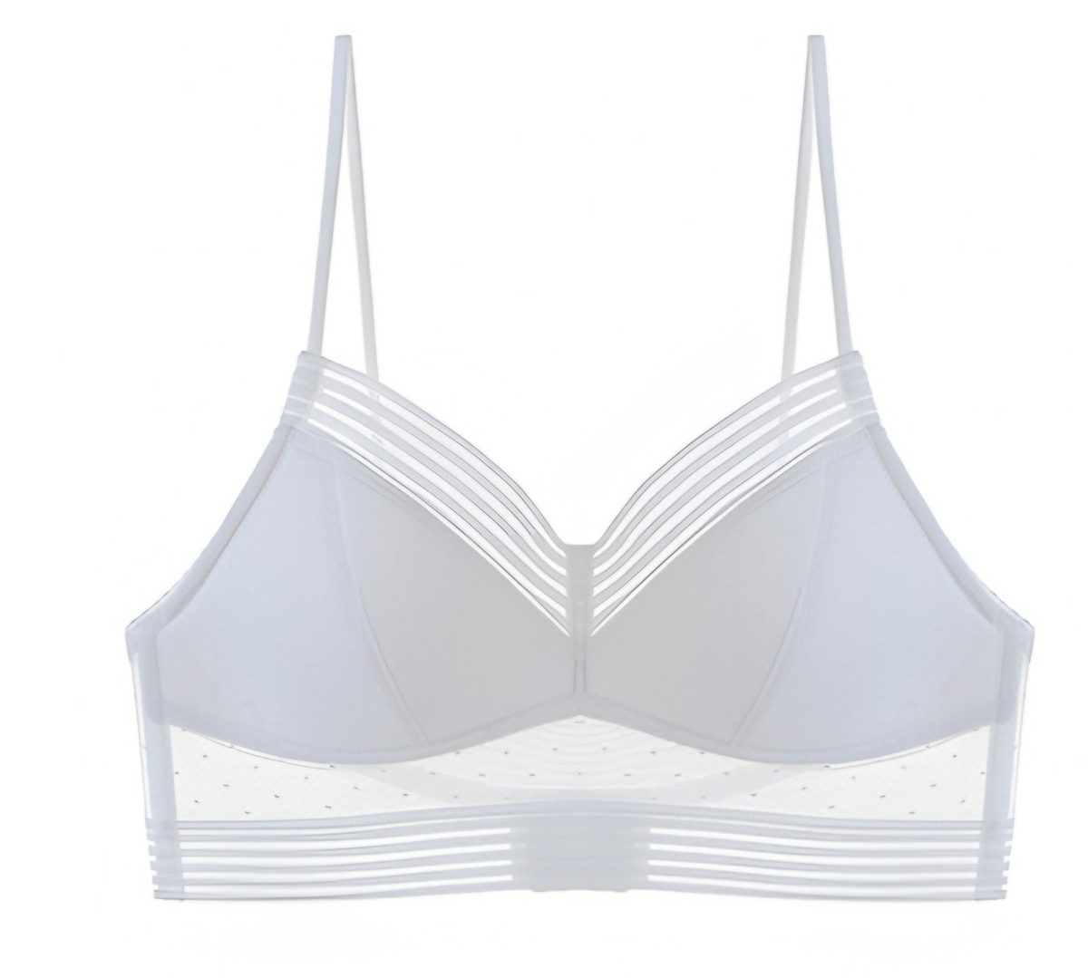 Bralette de Encaje con Espalda Baja – Blanco