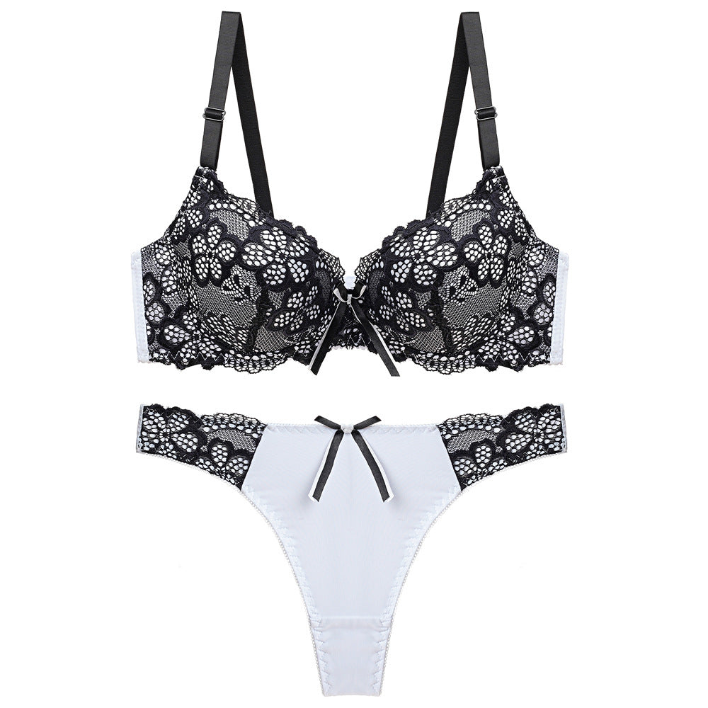 Conjunto de Encaje con Lacito – Blanco