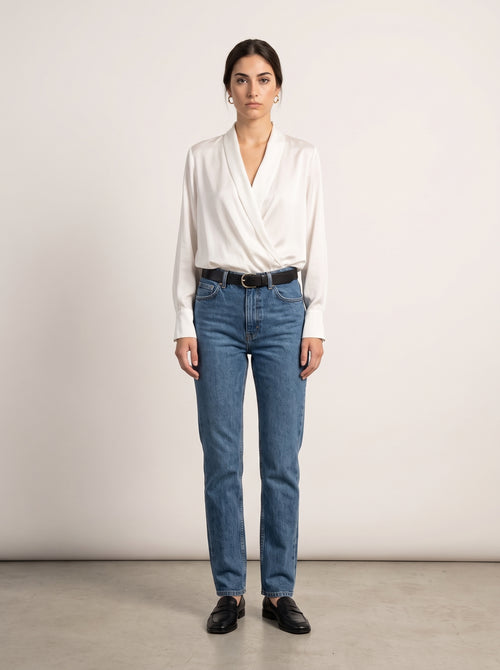 Blusa Cruzada Escote en V