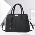 Bolso de Mano Estructurado con Correa – Negro