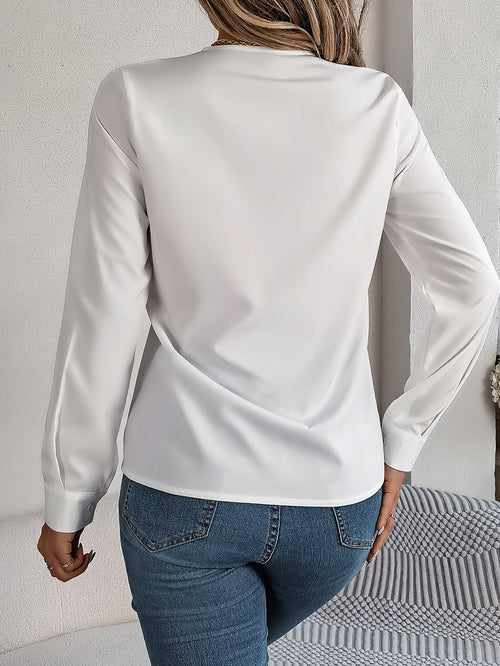 Blusa Cruzada Escote en V – foto 2